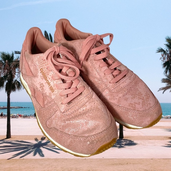 Reebok Shoes - Reebok Classics Leather Exotic Sneakers